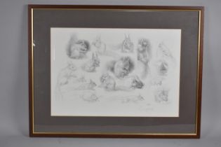 A Framed Geldart Limited Edition Print, Squirrels, 27/600, Signed by the Artist, Subject 54x37cm