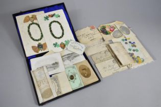 A Collection of Various Victorian and Edwardian Envelopes with Stamps, Two Wishing you Well Cards,