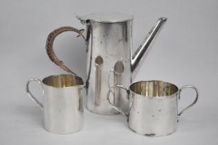 An Edwardian Silver Plated Bachelor's Coffee Service by Hukin and Heath, Design 10486