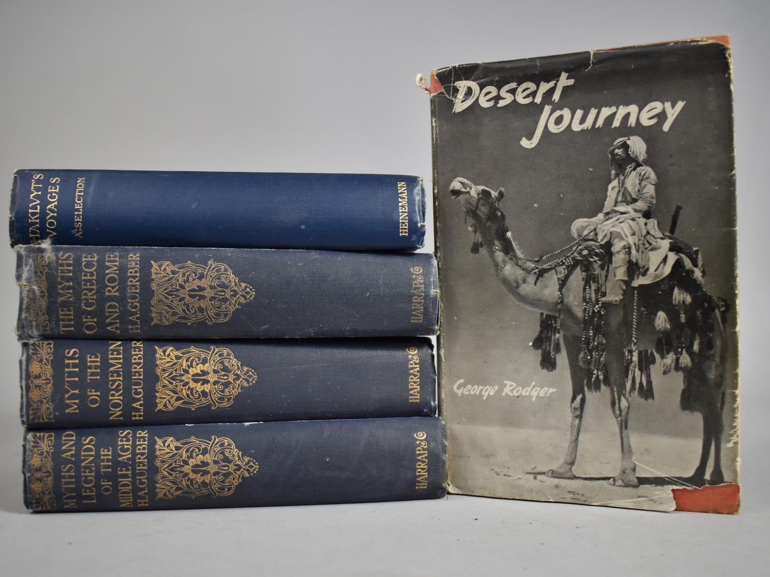 A Bound Volume, Desert Journey By George Rodger with Dust Jacket Together with Three Volumes,