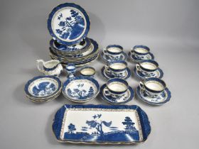 A Booths 'Real Old Willow' Pattern Service to Comprise Six Cups, Saucers, Tray, Jug, Six Large