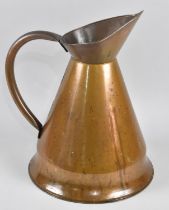 A Large Vintage Copper Measuring Jug, 41cms High