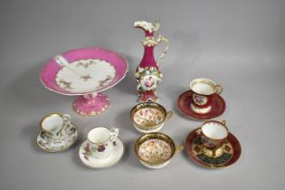 A Collection of Various 19th and 20th Century Continental and English Porcelain to Comprize Floral