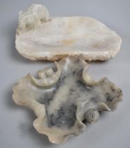 Two Carved Soapstone Dishes