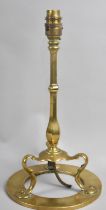 A Late 19th/Early 20th Century Brass Pullman Railway Carriage Table Lamp, 34cms High