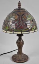 A Modern Small Tiffany Style Table Lamp, 35cms High