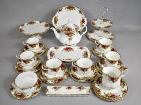 A Royal Albert Old Country Roses Tea Set to Comprise Six Cups, Six Saucers, Twelve Side Plates,