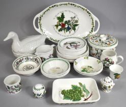 A Large Collection of Various Portmeirion to Comprise Botanic Garden Plates, Bowls, Lidded Pot,