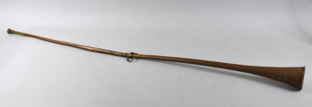 A 19th Century Copper Coaching Horn Inscribed R Bond, London
