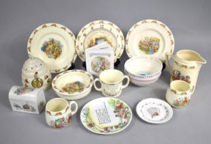 A Collection of Various Children's China to Comprise Royal Doulton Bunnykins Baby Plate, Jug,