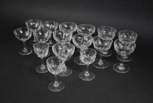 A Collection of Various Couped Drinking Glasses to Comprise Salesian Stemmed Examples