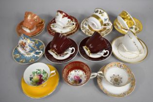 A Collection of Various Cabinet Cups and Saucers to Comprise Paragon, Aynsley, Coverswall Trio Royal