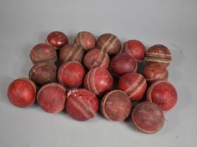 A Collection of Various Vintage Cricket Balls