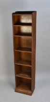 A Modern Five Shelf Open Book or Display Case, 40cms Wide