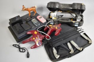 A Collection of Various Sundries to comprise Titan Saw, Gun Boy TV Game Etc