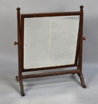 A 19th Century String Inlaid Swing Dressing Table Mirror, 58cms Wide