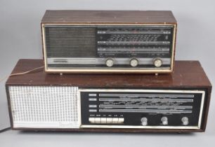A Mid 20th Century Dansette Four Band Radio Together with a Grundig Three Band Radio