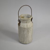 A Vintage Aluminium Blow Milk Churn, 25cms High