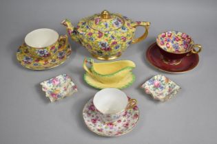 A Collection of Various Chintz China to Comprise James Sadler 'Sophie Chintz' Pattern Cup, Saucer