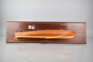 A Half Block Model of 40' Torpedo Carrying Hydroplane (CMB) Modelled by P Ward with Brass
