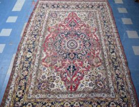 A Handmade Antique Dorokhsh Carpet Made for A Dignitary As Inscribed, 395x267cm