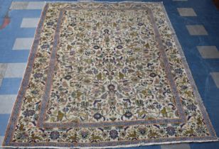 A Handmade Antique Persian Tabriz Carpet Signed by Master Weaver Shmashi, 310x219cm