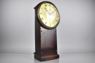 A William IV Mahogany Cased Drop Dial Wall Clock By William Hand, The Circular Brass Dial with