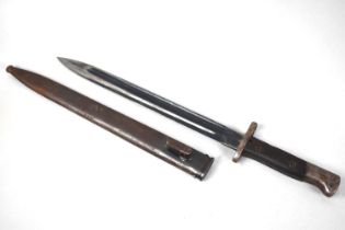 A German Third Reich Bayonet for MP34 Rifle by Simson of Suhl, Numbered A3379