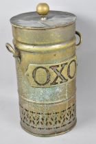 A Late 19th/Early 20th Century Cylindrical Counter Top Oxo Drinks Urn with Rear Tap, in Brass But