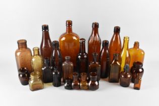 A Collection of Various Glass Bottles etc