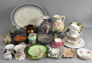 A Collection of Various Ceramics to Comprise Japanese Imari Vase, Stoneware Bowl, Doulton Glazed