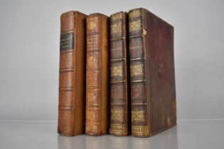 Four Early 19th Century Leather Bound Books to comprise Two Volumes 'The Works of Flavius