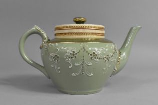 A James Macintyre Gesso Faience Teapot
