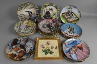 A Collection of Various Collectors Plates to Include Royal Doulton "Cats in the Window" Series etc