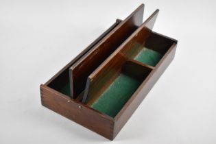 An Edwardian Oak Cutlery Box with Twin Hinged Lids to Fitted Interior, 39cms by 21ms