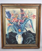A Framed Oil on Canvas, Still Life Jug of Flowers, Signed R Skyborne 1929, Subject 49x58cm