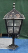 A Cast Metal Light Fitting in the Form of a Lantern (Condition Issues)