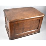 An Edwardian Oak Box for Sewing Machine or Similar, Hinged Lid, 51cms Wide