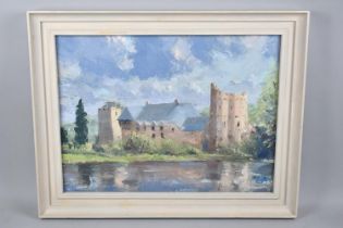 A Framed Oil, Stokesay Castle by John Purser, Subject 45x34cm