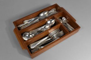 A Mappin and Webb Silver Plated Cutlery Set to Comprise Six Table Forks, Six Table Knives, Six