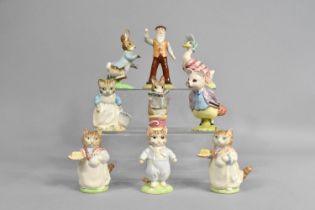 A Collection of Beatrix Potter Figures to Comprise Four Royal Albert and Five Beswick to Include