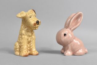 Two Sylvac Figures, Dog and Rabbit