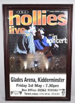A Framed Concert Poster, The Hollies Live, 50x76cm
