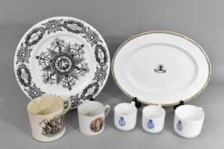 A Collection of Commemorative China to Comprise WWI Peace Mugs, Coalport British Empire Peace