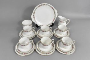 A Paragon Belinda Pattern Tea Set to Comprise Six Cups, Six Saucers, Six Side Plates, Cake Plate,