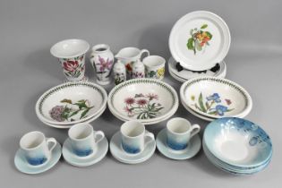 A Collection of Portmeirion China to Comprise Botanic Garden Bowls, Vase, Jug, Welsh Dresser Pattern