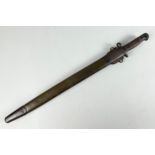 An American M917 Bayonet Dated 1907 with Leather Scabbard Stamped Jewell 1917