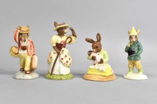 Four Royal Doulton Bunnykins Figures to Comprise Sweet Dreams Baby Bunny, Father Bunnykins, Little