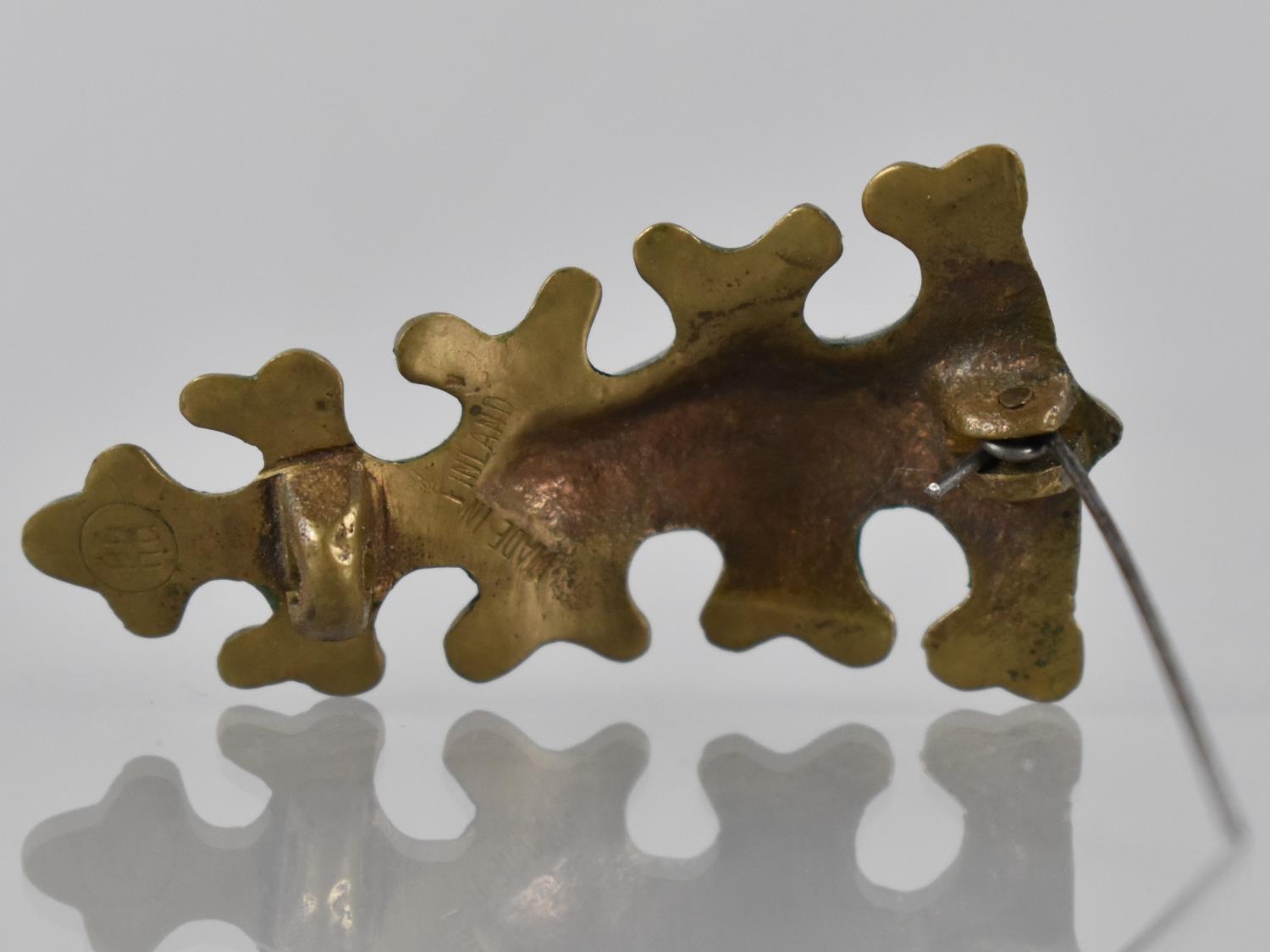 Broche Ancienne Kalevala - Bronze - Déesse De La Lune - Bijou Finlande