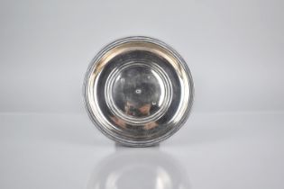 An Elizabeth II Silver Circular Tray by JW Ltd, London Hallmark 1977, 12.5cms Diameter, 80gms